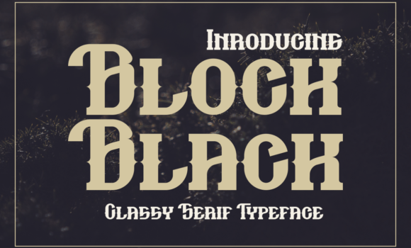Block Black Font - Featured Image