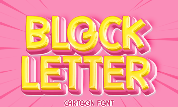 Block Letter Font - Featured Image