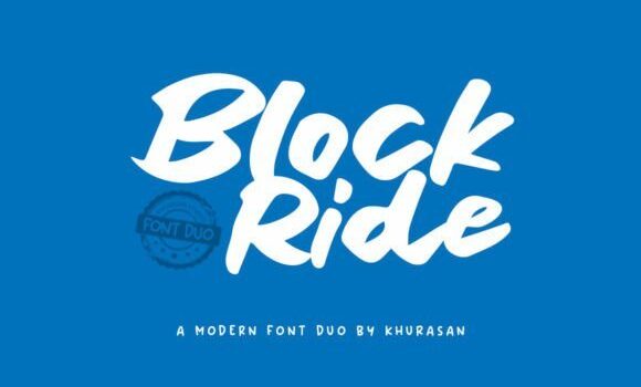 Block Ride Duo Font Fonts Free Download Block Ride Duo Font - Featured Image