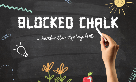Blocked Chalk Font - Featured Image