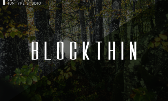 Blockthin Font - Featured Image