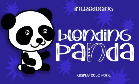 Blonding Panda Font - Featured Image