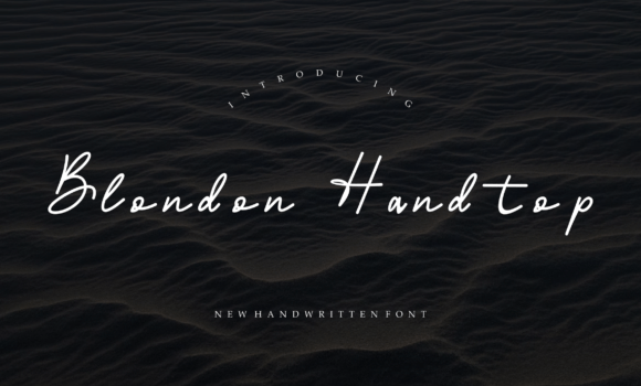 Blondon Handtop Font Fonts Free Download Blondon Handtop Font - Featured Image