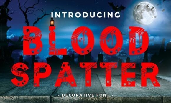Blood Spatter Font Fonts Free Download Blood Spatter Font - Featured Image