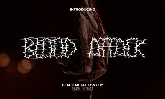 Bloodattack Font - Featured Image