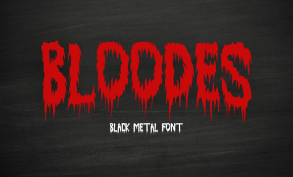 Bloodes Font - Featured Image