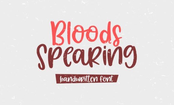 Bloods Spearing Font - Featured Image