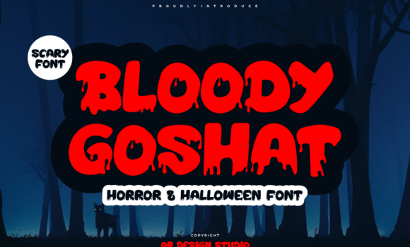 Bloody Goshat Font - Featured Image