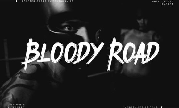 Bloody Road Font - Featured Image