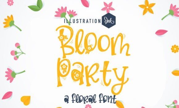Bloom Party Font Fonts Free Download Bloom Party Font - Featured Image