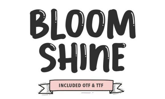 Bloom Shine Font Fonts Free Download Bloom Shine Font - Featured Image