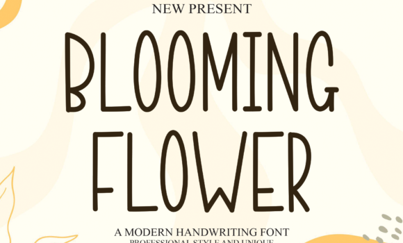Blooming Flower Font Fonts Free Download Blooming Flower Font - Featured Image