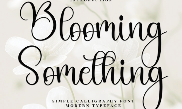 Blooming Something Font Fonts Free Download Blooming Something Font - Featured Image