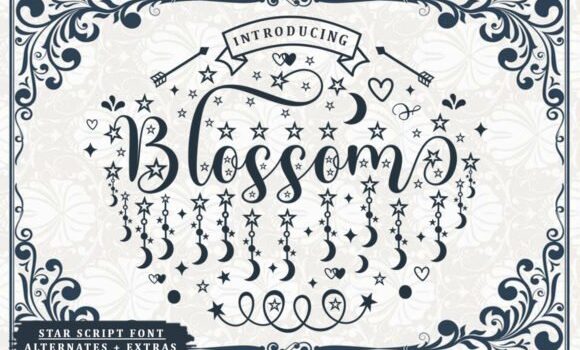 Blossom Font Font Fonts Free Download Blossom Font Font - Featured Image