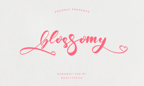 Blossomy Font Fonts Free Download Blossomy Font - Featured Image