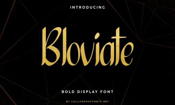 Bloviate Font - Featured Image