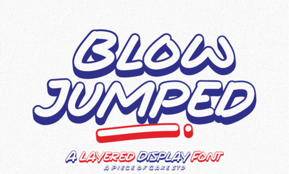 Blow Jumped Font - Featured Image