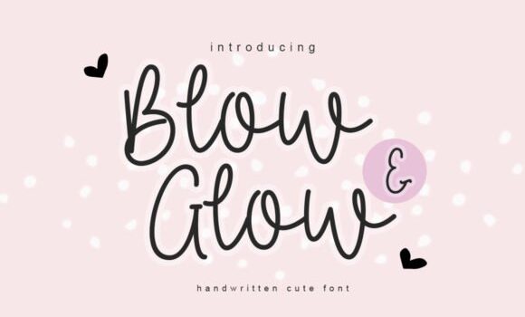 Blow & Glow Font - Featured Image