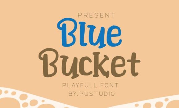 Blue Bucket Font - Featured Image