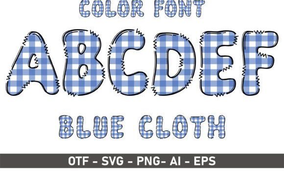 Blue Cloth Font - Featured Image