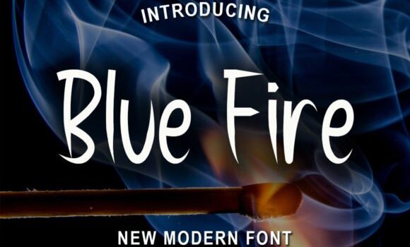 Blue Fire Font - Featured Image