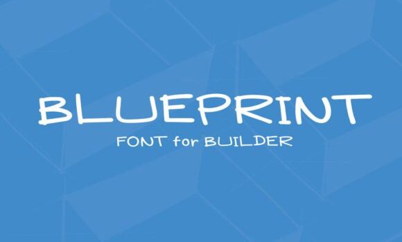 Blueprint Font - Featured Image
