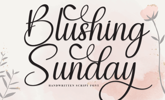 Blushing Sunday Font Fonts Free Download Blushing Sunday Font - Featured Image