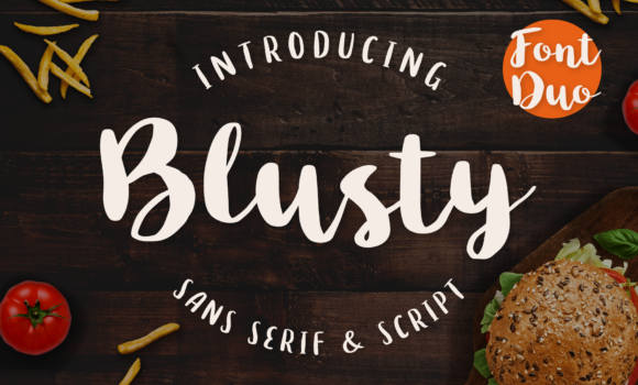 Blusty Duo Font - Featured Image