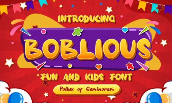 Boblious Font - Featured Image