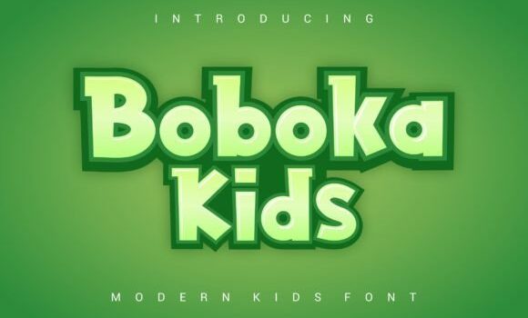 Boboka Kids Font - Featured Image