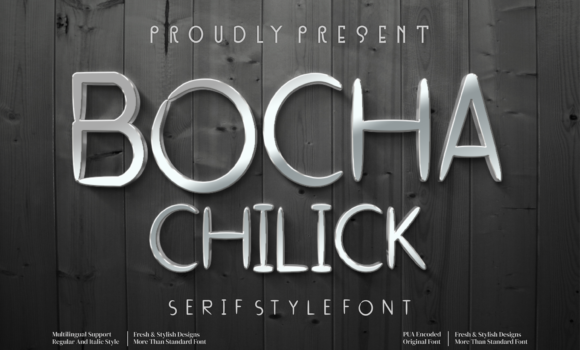 Bocha Chilick Font - Featured Image