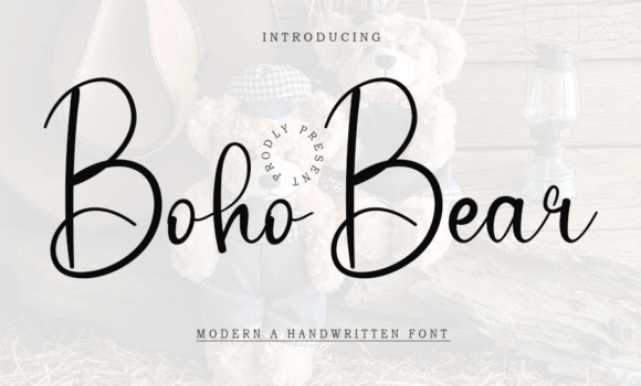 Boho Bear Font Fonts Free Download