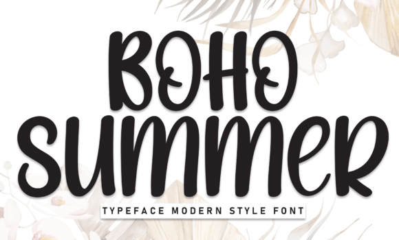 Boho Summer Font - Featured Image