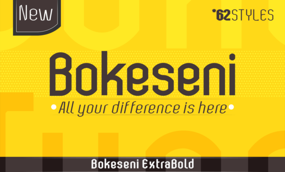 Bokeseni ExtraBold Font - Featured Image