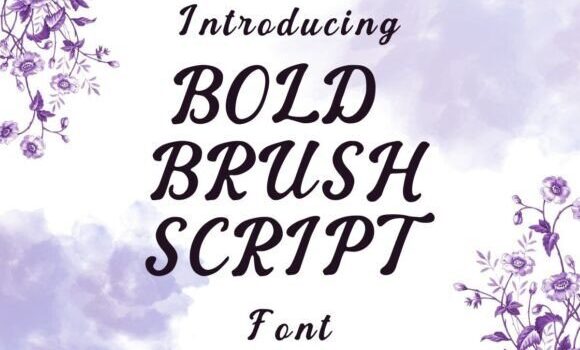Bold Brush Script Font - Featured Image