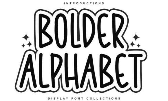 Bolder Alphabet Font - Featured Image