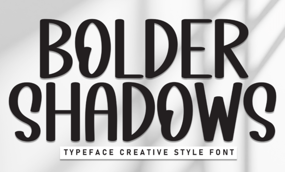 Bolder Shadows Font - Featured Image