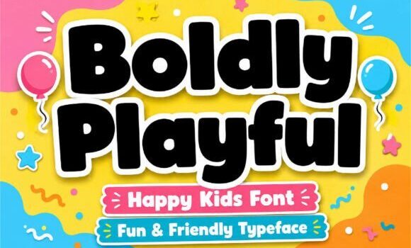 Boldly Playful Font - Featured Image