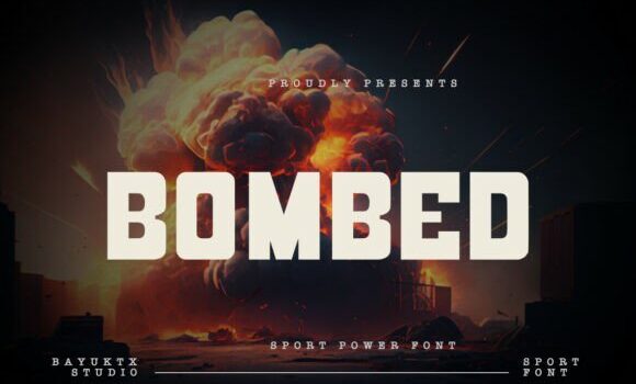 Bombed Font Fonts Free Download Bombed Font - Featured Image