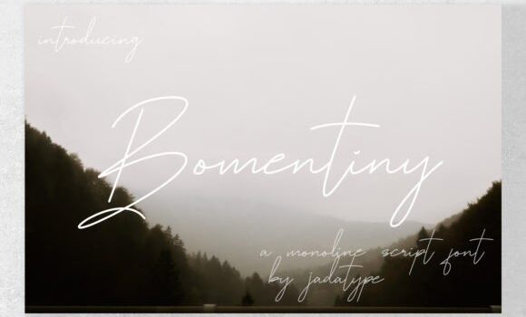 Bomentiny Font - Featured Image