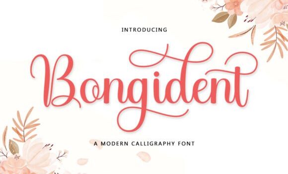 Bongident Script Font - Featured Image