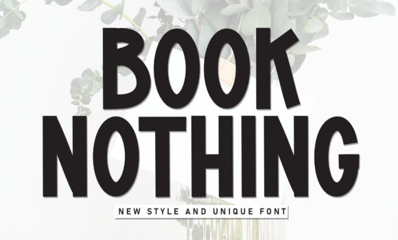 Book Nothing Font - Featured Image