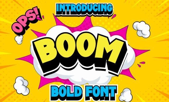 Boom Pow Font - Featured Image