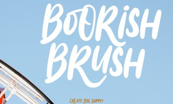 Boorish Brush Font - Featured Image