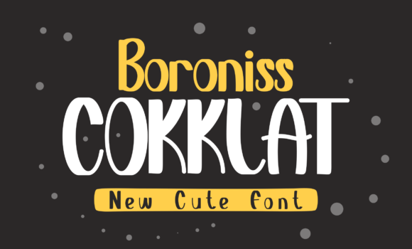Boroniss Cokklat Font - Featured Image