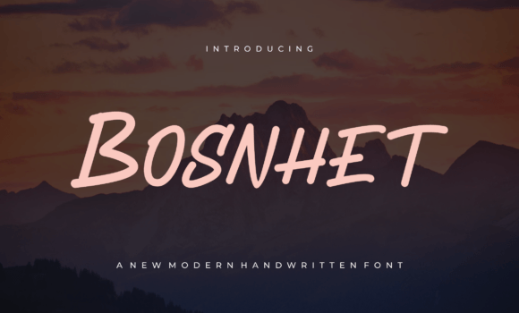 Bosnhet Font Fonts Free Download Bosnhet Font - Featured Image