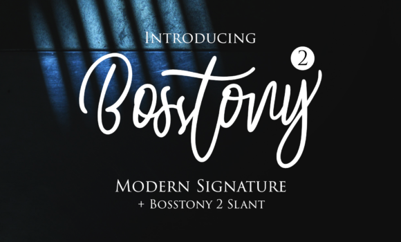 Bosstony 2 Font - Featured Image