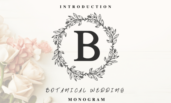Botanical Wedding Monogram Font Fonts Free Download Botanical Wedding Monogram Font - Featured Image