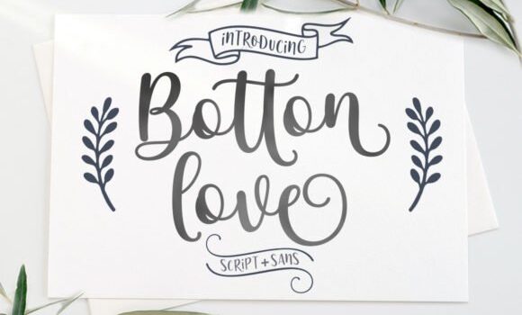 Botton Love Duo Font - Featured Image