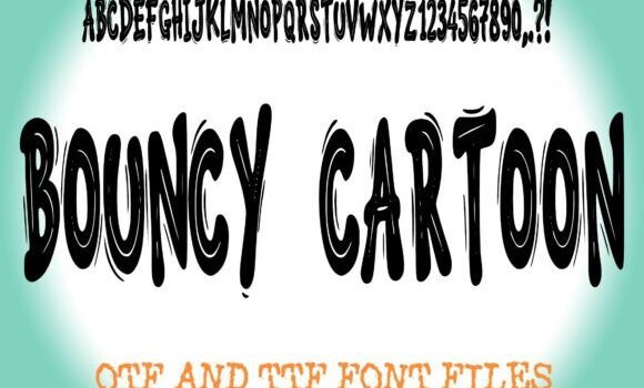 Bouncy Cartoon Font - Featured Image